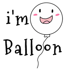 [LINEスタンプ] balloon cute