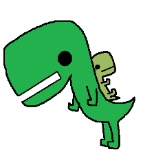 [LINEスタンプ] ミドリサウルス
