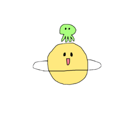[LINEスタンプ] 土星くんと宇宙人くん