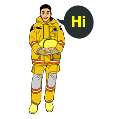 [LINEスタンプ] Fireman Bangkok Thailand Vol.3