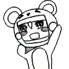 [LINEスタンプ] Cartoon Boy anime drawing v.baby bear