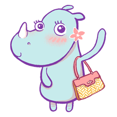 [LINEスタンプ] Rini the Rhino