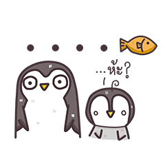 [LINEスタンプ] Jeff＆Joey : It's Penguintime！ (Thai)