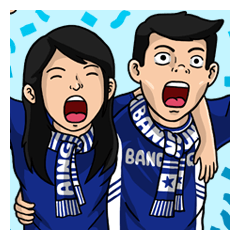 [LINEスタンプ] Bobotoh Couple and Friends