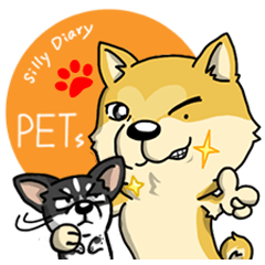 [LINEスタンプ] Silly Diary-The pets version