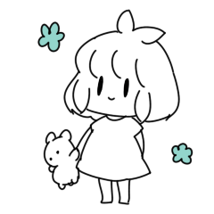 [LINEスタンプ] かわいいふたばさよことかきぴー。