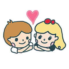 [LINEスタンプ] Chuck＆Sugar's sweet love