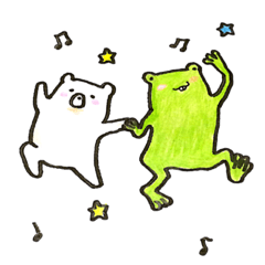 [LINEスタンプ] かえるとしろくまの日常2