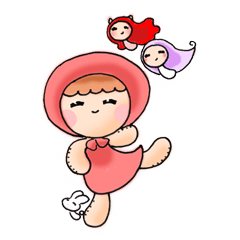 [LINEスタンプ] E Ding ＆ Her Beloved Friends