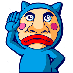 [LINEスタンプ] Mr. Blue Catの画像（メイン）
