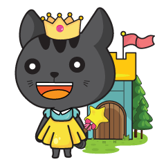 [LINEスタンプ] Princess Catdy