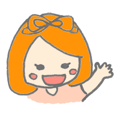 [LINEスタンプ] オレンジ色の彼女。