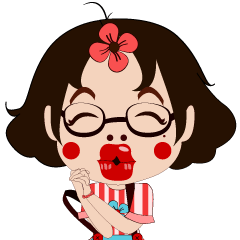[LINEスタンプ] silly girl