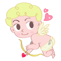 [LINEスタンプ] Cute cupid albert