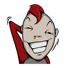 [LINEスタンプ] MOHAWK BOY