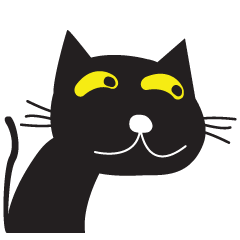 [LINEスタンプ] Black Cat Indy