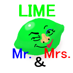 [LINEスタンプ] Mr. and Mrs.LIME