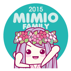 [LINEスタンプ] MIMIO's courage of love