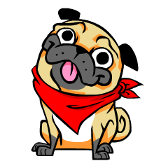 [LINEスタンプ] Puk the Pug