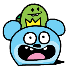 [LINEスタンプ] BOSSY BEAR and TURTLE