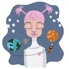 [LINEスタンプ] STARRY Lovely planet