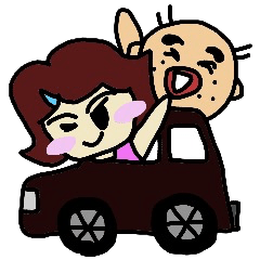 [LINEスタンプ] とっしー＆えみりー