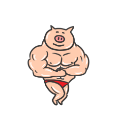 [LINEスタンプ] 一匹の豚 2