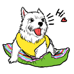 [LINEスタンプ] Bubble B Dog