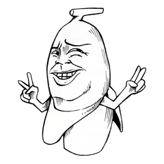 [LINEスタンプ] Mr. Banana Head