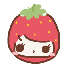 [LINEスタンプ] Absolutely Strawberry