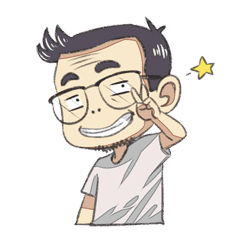 [LINEスタンプ] Humorous Daddy