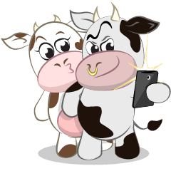 [LINEスタンプ] Miley the cow