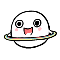 [LINEスタンプ] ぽっちゃり土星（日本語版）