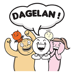 [LINEスタンプ] :Dagelan