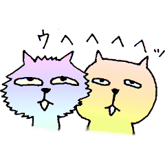 [LINEスタンプ] モカさん feat.クーさん ver.1