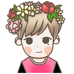 [LINEスタンプ] B Flower Boy