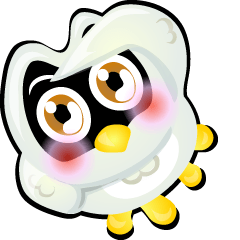 [LINEスタンプ] Cartoon The little owl v.0001の画像（メイン）