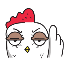 [LINEスタンプ] Katak : the white chicken (JP)