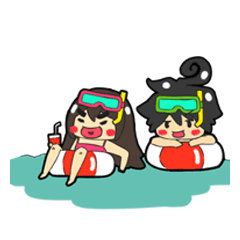 [LINEスタンプ] Holiday was dating, darling！. (EN)