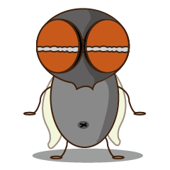 [LINEスタンプ] Flies diary