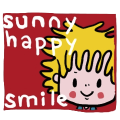 [LINEスタンプ] smappy's スタンプ ”笑顔のサニー”の画像（メイン）