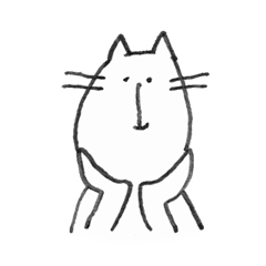 [LINEスタンプ] 人っぽいねこのスタンプ