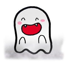 [LINEスタンプ] Little Ghost Cuteの画像（メイン）