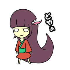 [LINEスタンプ] 二口女の絵空事の画像（メイン）