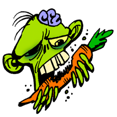 [LINEスタンプ] The Veggie Zombie