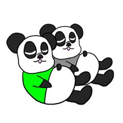 [LINEスタンプ] パンダと博士2の画像（メイン）