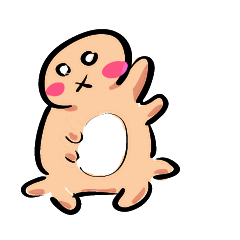 [LINEスタンプ] Pink Water Bear