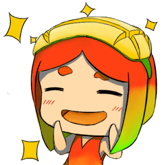 [LINEスタンプ] 台湾のマンゴー娘 NO.2