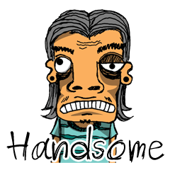 [LINEスタンプ] Handsome Handsome