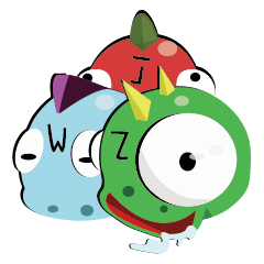 [LINEスタンプ] 恐竜のWJZ